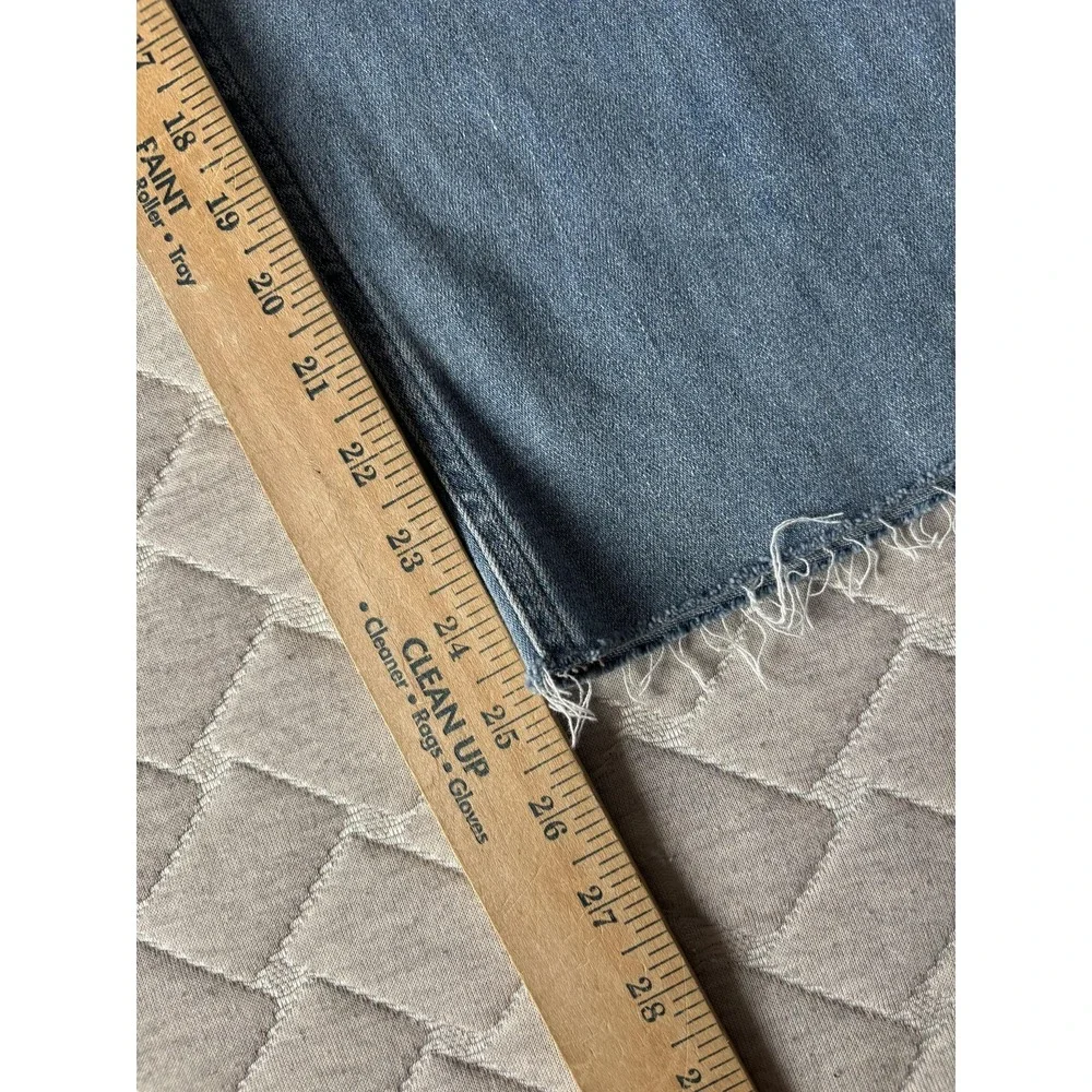 Citizens Of Humanity Palma Straight Jeans Womens 28 Light Wash High Rise Raw Hem